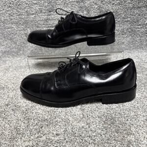 Nunn Bush Leather Dress Shoes Mens Size 10 Office Preppy Dark Academia Retro